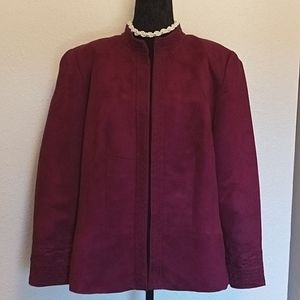 Ladies Cranberry Blazer